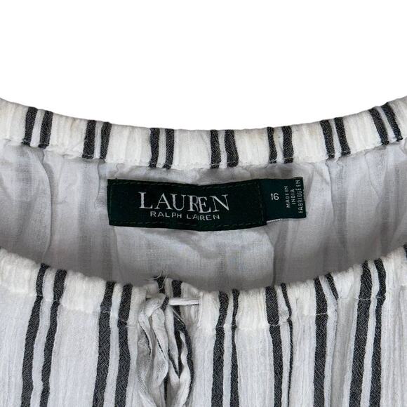 NWOT Lauren Ralph Lauren Maxi Prairie Tiered Boho Milk Maid Maxi Dress Size 16 - Picture 7 of 8